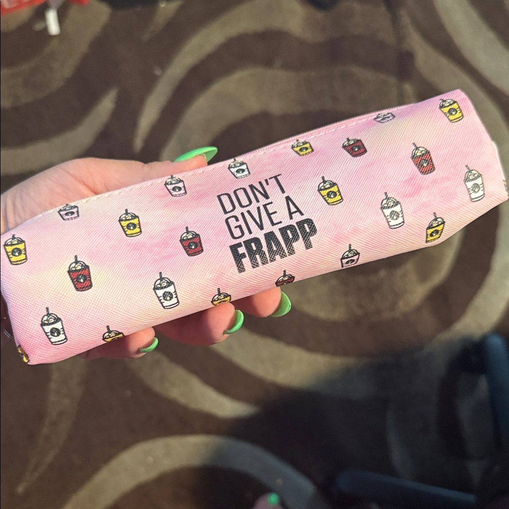 Pink Frappé Pencil or makeup Case